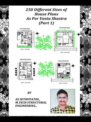 cover image of 250 Different Sizes of House Plans As Per Vastu Shastra (Part -1)